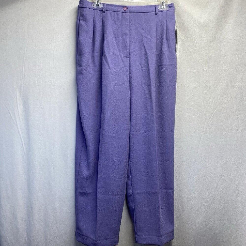 Karen Scott Lavender Wide Leg Trousers